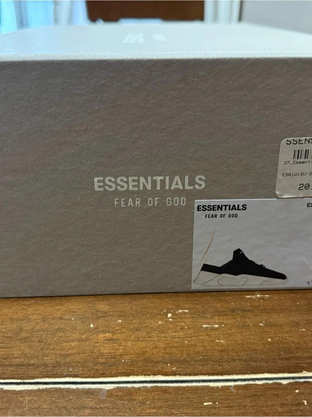 Fear of God ESSENTIALS Black with Off-White Sole Women's Sneakers